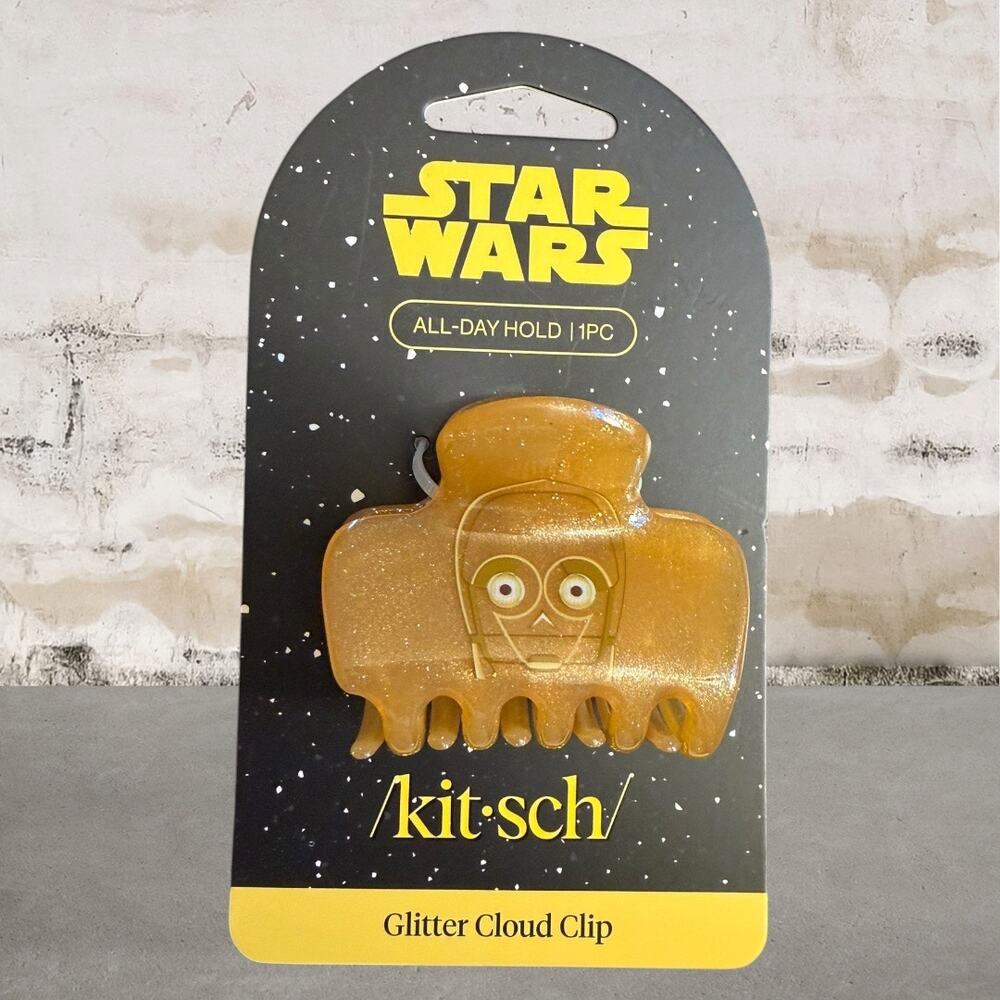 Star Wars & Kitsch Glitter Cloud Clip in C-3PO NEW